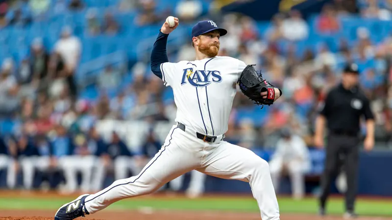 Drew Rasmussen pitching